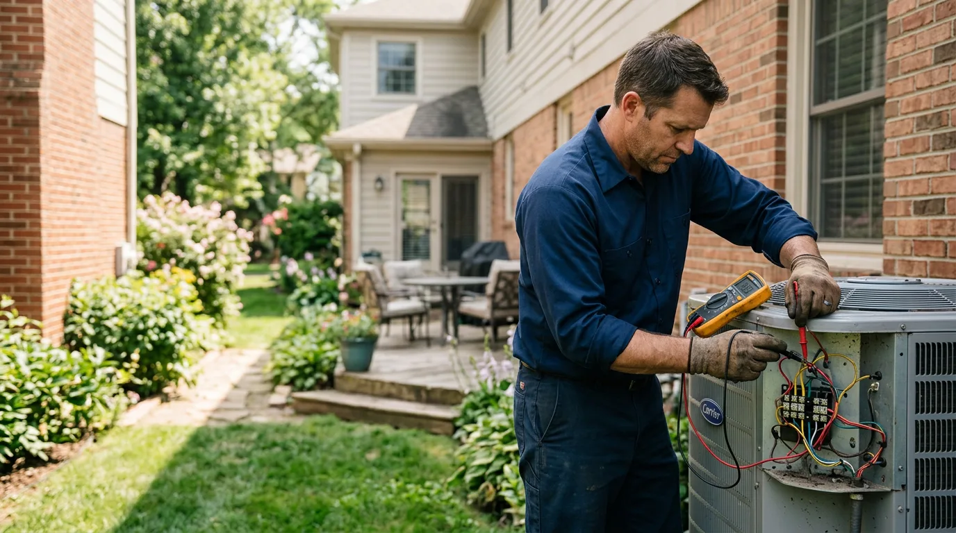 HVAC technician working near Palmersville, TN